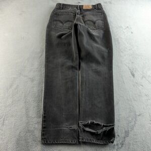 Levis Orange Tab Jeans Fits 30x31 Black Faded Ripped Grunge Punk Hip Hop Skater